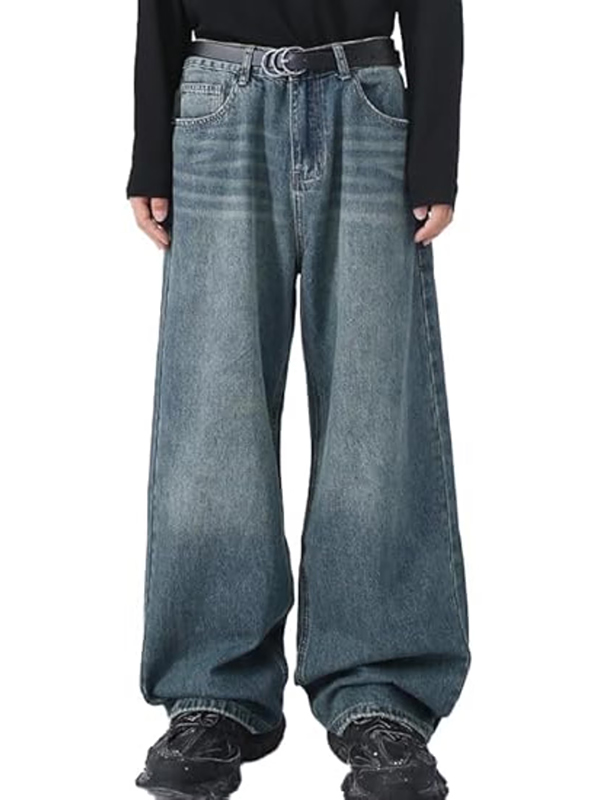 EMMIOL Baggy Jeans Herren Weites Bein