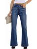 EMMIOL Pantalones vaqueros acampanados para mujer a la moda