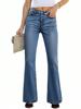 EMMIOL Pantalones vaqueros acampanados para mujer, a la moda.