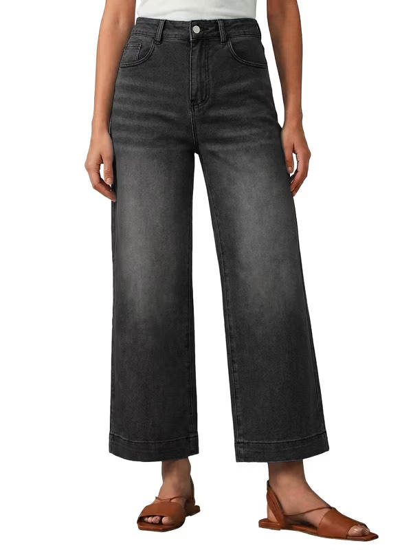 EMMIOL Wide Leg Denim Jeans