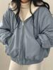 EMMIOL Chaqueta con capucha de forro polar extragrande