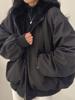 EMMIOL Chaqueta con capucha de forro polar extragrande
