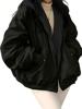 EMMIOL Chaqueta con capucha de forro polar extragrande