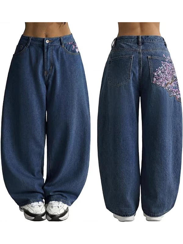 EMMIOL Y2K 90s Hip Hop Pantalones anchos