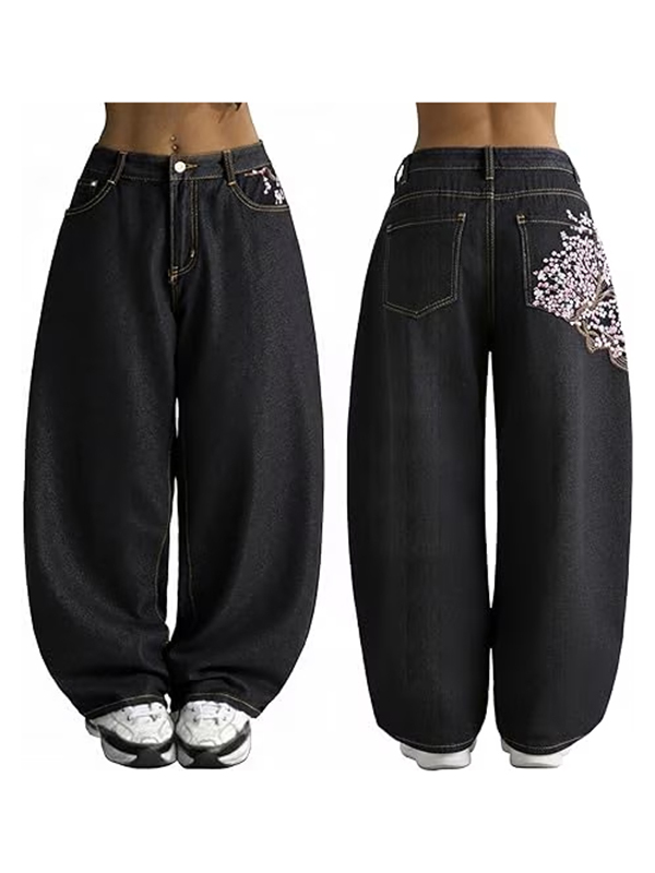 EMMIOL Y2K 90s Hip Hop Pantalones anchos