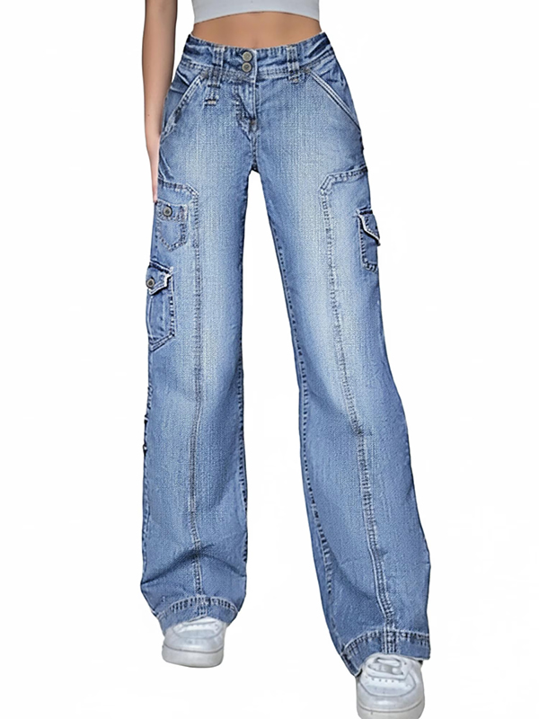 EMMIOL Pantalones cargo vintage Y2K