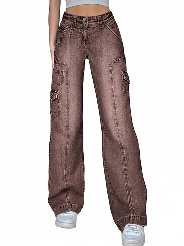 EMMIOL Pantalones cargo vintage Y2K