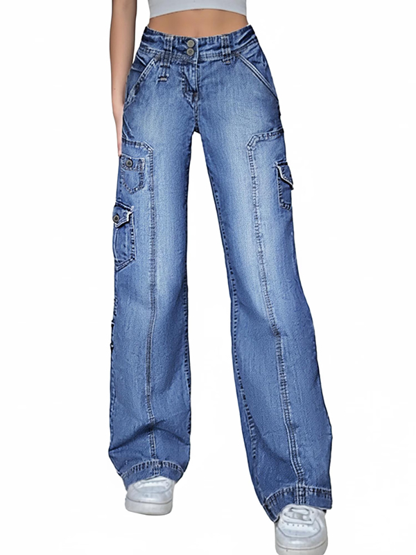 EMMIOL Pantalones cargo vintage Y2K