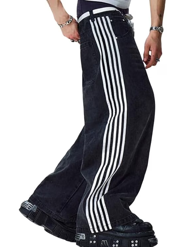 EMMIOL Pantalones vaqueros holgados estilo Y2K