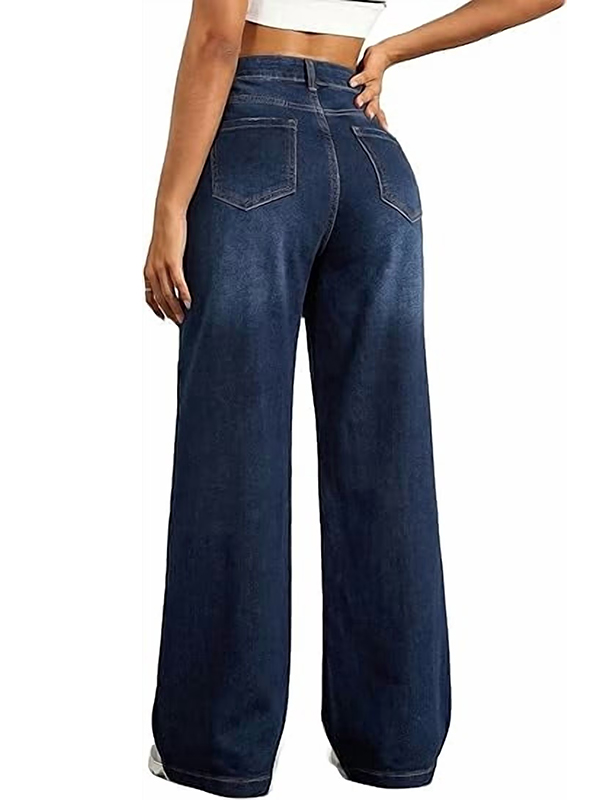 EMMIOL Pantalones vaqueros anchos de pierna holgada