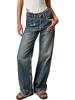 EMMIOL Jeans a gamba larga