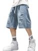 EMMIOL Men's Y2K Vintage Denim Shorts