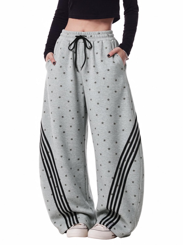 EMMIOL Y2K Striped Baggy Sweatpants