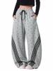EMMIOL Y2K Striped Baggy Sweatpants