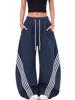EMMIOL Y2K Striped Baggy Sweatpants