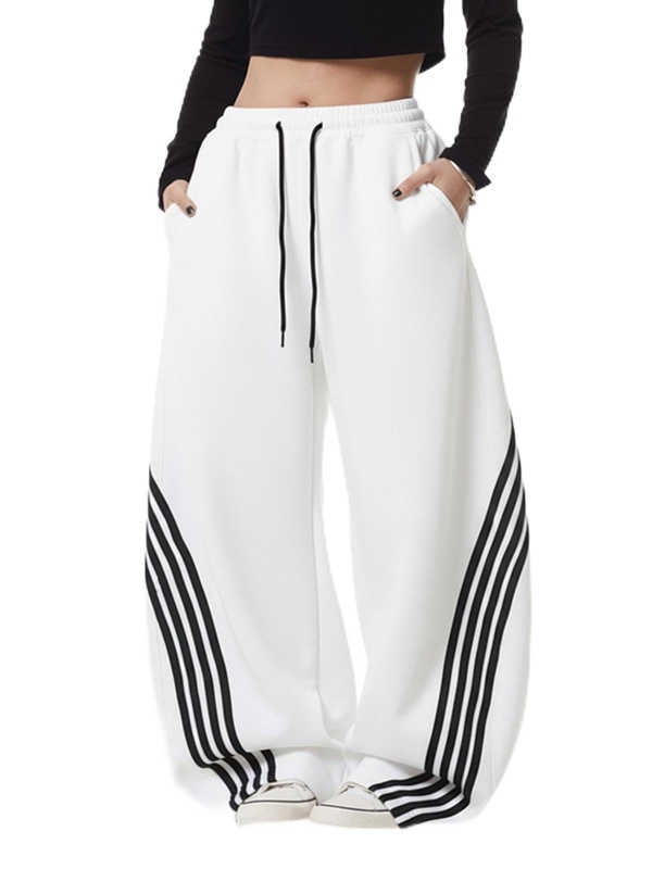 EMMIOL Y2K Striped Baggy Sweatpants