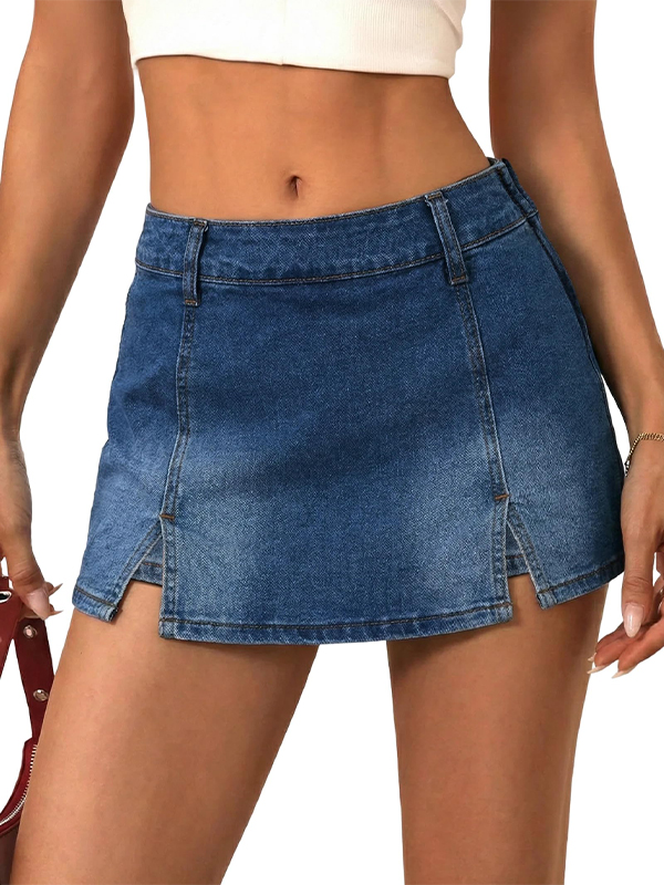 EMMIOL Y2k Casual Jean Skirts