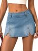 EMMIOL Y2k Casual Jean Skirts