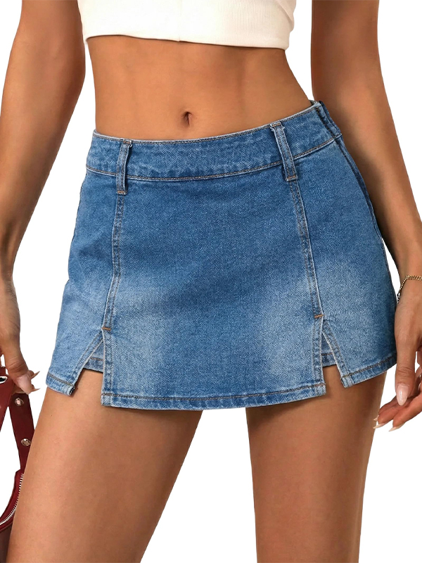 EMMIOL Y2k Casual Jean Skirts