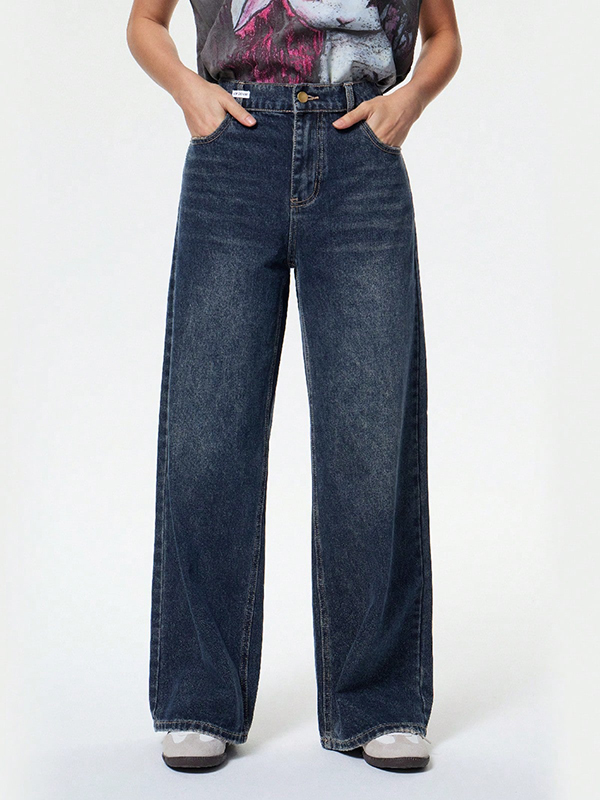 EMMIOL Weite Jeans