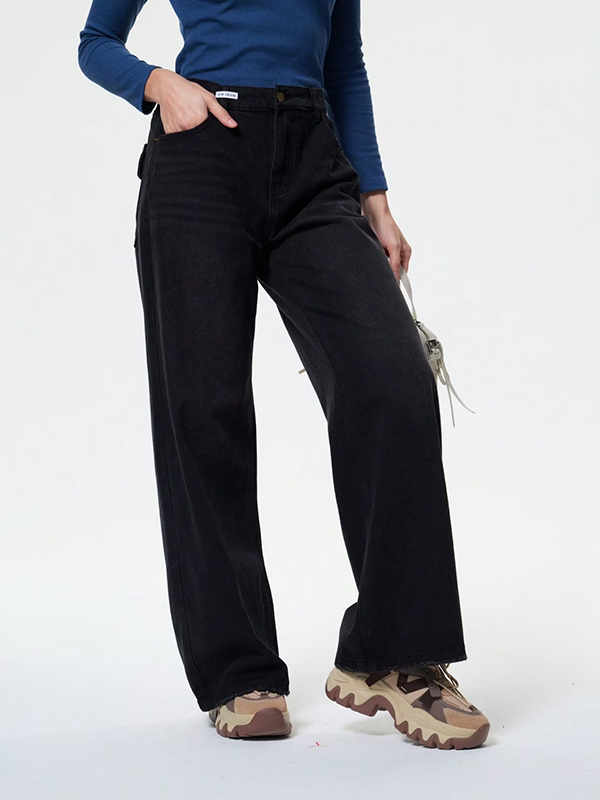 EMMIOL Weite Jeans