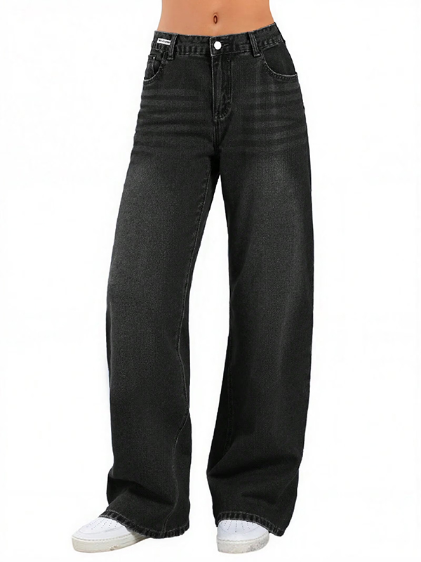 EMMIOL Weite Jeans