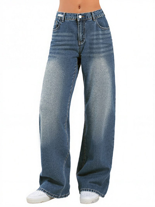 EMMIOL Weite Jeans
