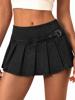 EMMIOL Falda pantalón vaquera elástica de talle medio-bajo