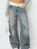 EMMIOL High-Waisted Baggy Wide-Leg Jeans