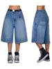 EMMIOL Baggy Jorts for Women Wide Leg Denim Shorts