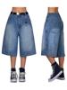EMMIOL Baggy Jorts for Women Wide Leg Denim Shorts