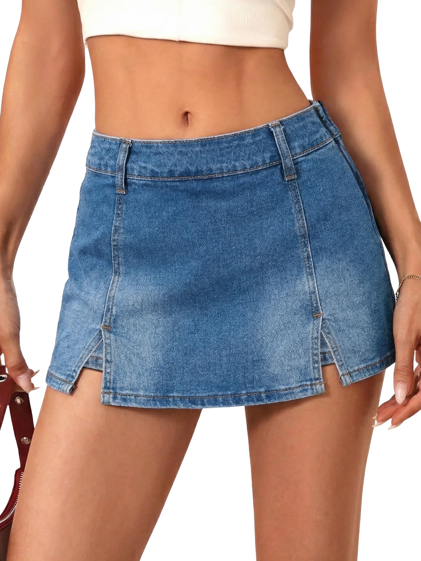 EMMIOL Denim Mini Skirt