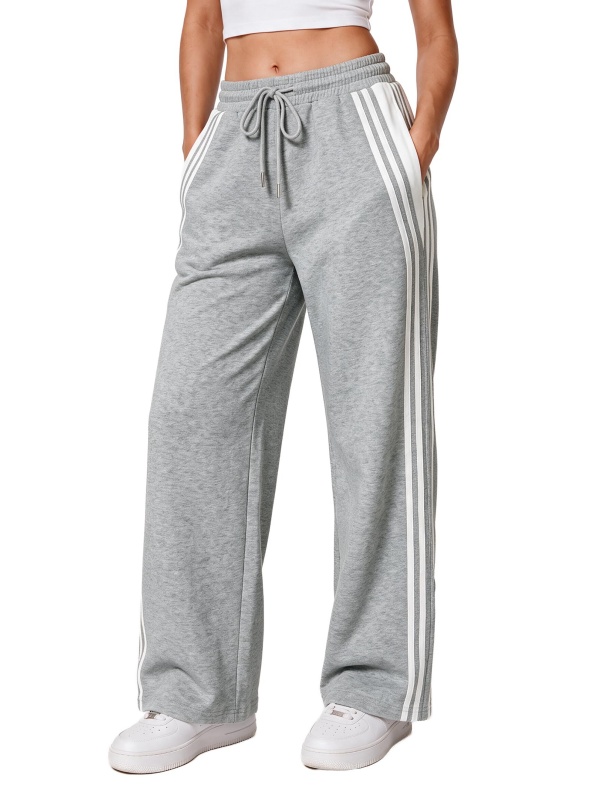 EMMIOL Y2K Wide Leg Striped Sweatpants