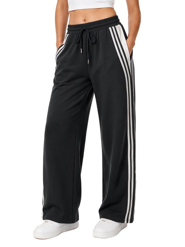 EMMIOL Y2K Wide Leg Striped Sweatpants