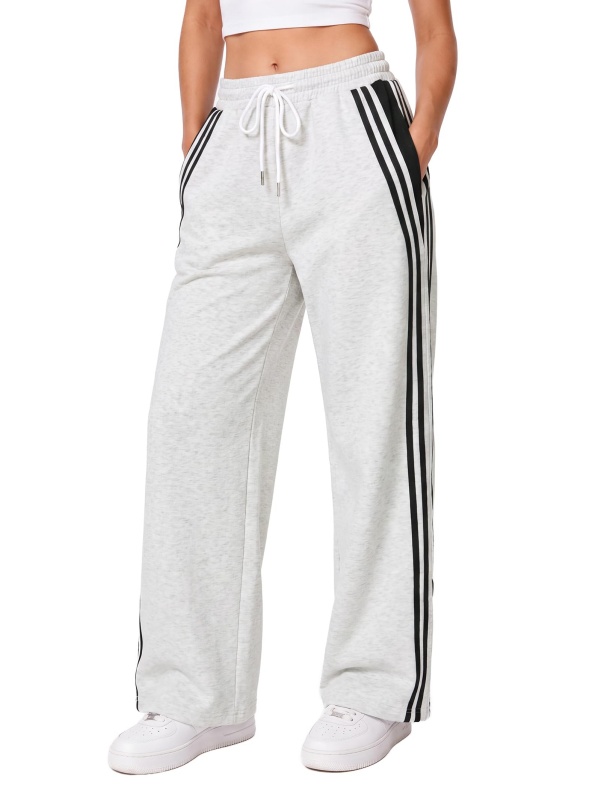 EMMIOL Y2K Wide Leg Striped Sweatpants