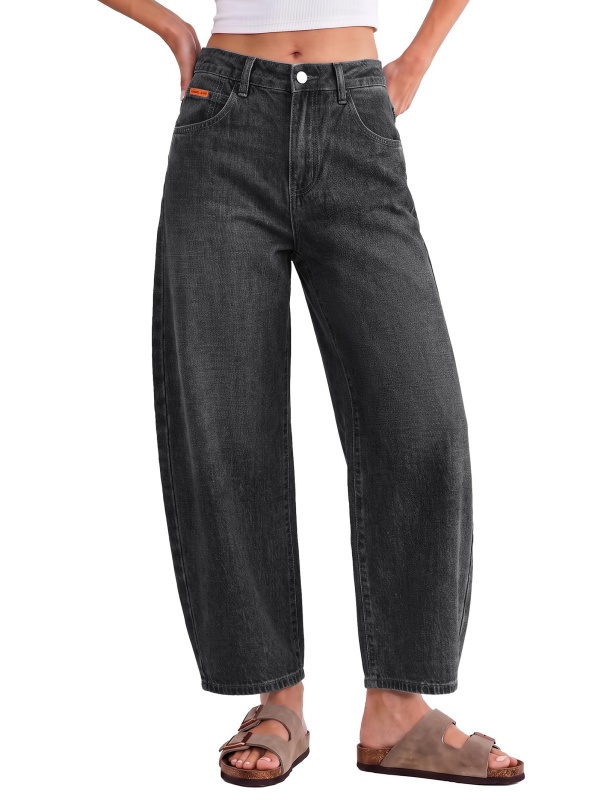 EMMIOL Pantalones vaqueros de corte recto para mujer