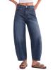EMMIOL Pantalones vaqueros de corte recto para mujer