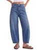 EMMIOL Pantalones vaqueros de corte recto para mujer