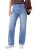EMMIOL Womens High Waisted Stretch Straight Leg Jeans
