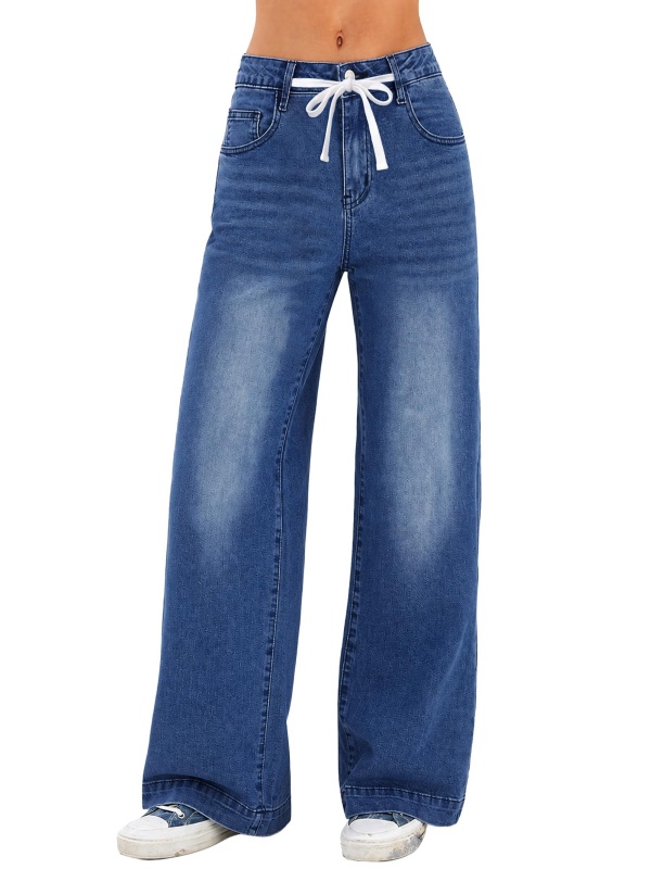 EMMIOL Pantalones vaqueros de pierna ancha