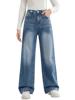 EMMIOL Pantalones vaqueros anchos de mezclilla para niñas