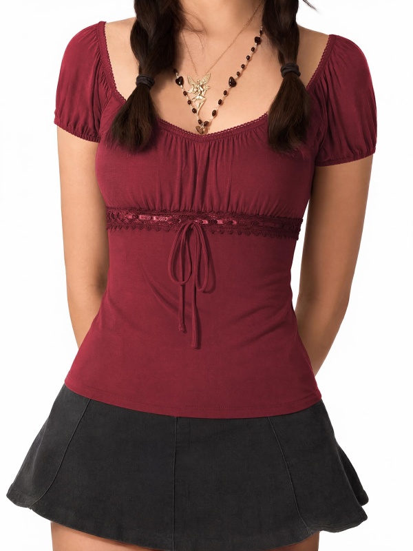 EMMIOL Stretchy Short Sleeve Shirt