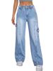 EMMIOL Y2K Weite, lässige Jeans