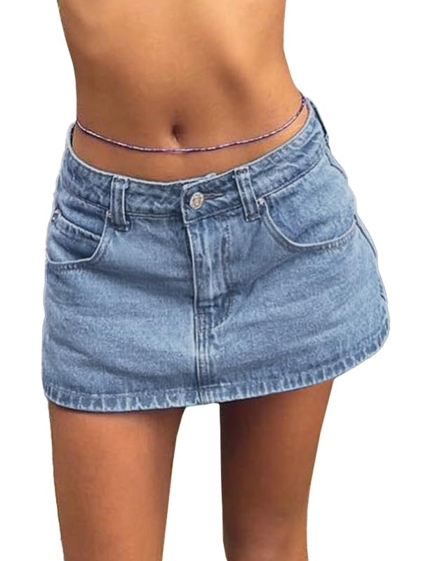 EMMIOL Mid Waist Y2K Sexy Mini Skirts