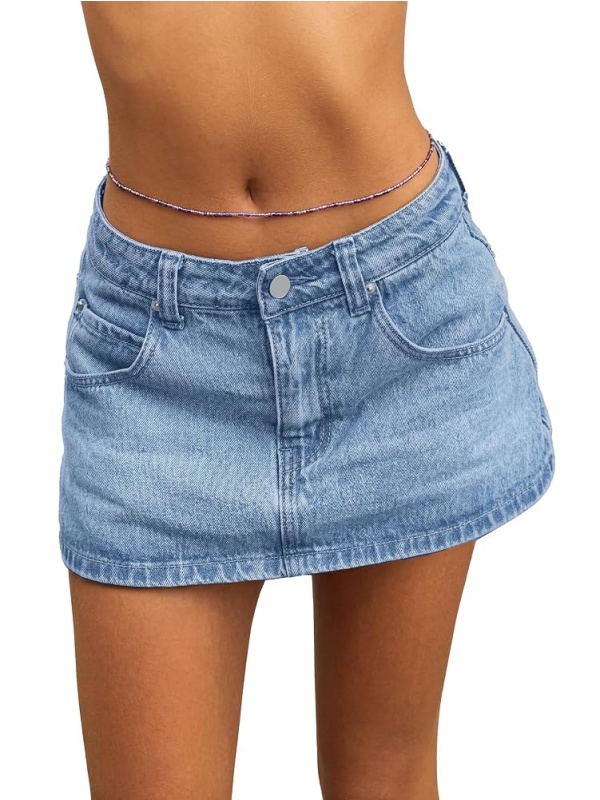 EMMIOL Mid Waist Y2K Sexy Mini Skirts