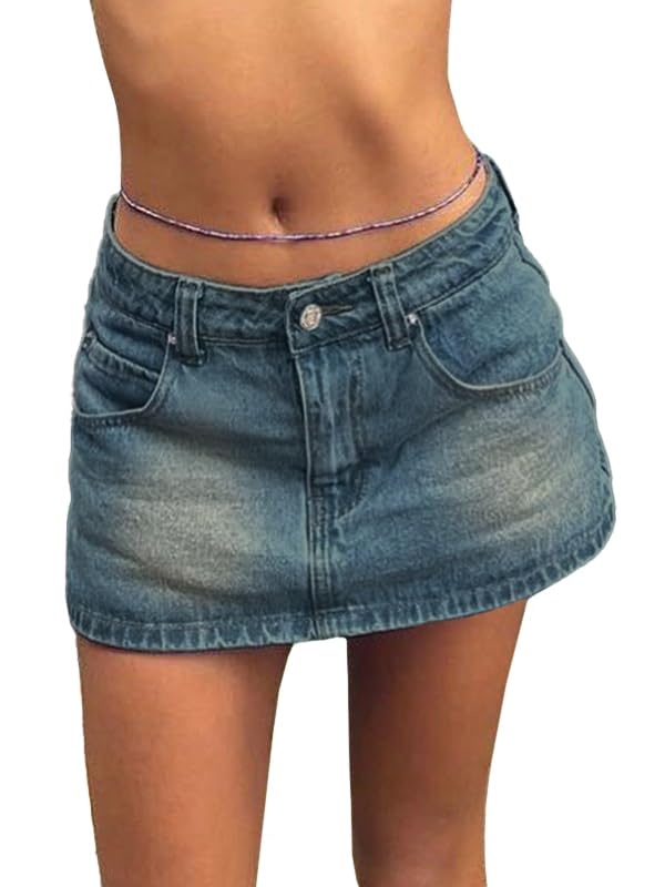 EMMIOL Mid Waist Y2K Sexy Mini Skirts