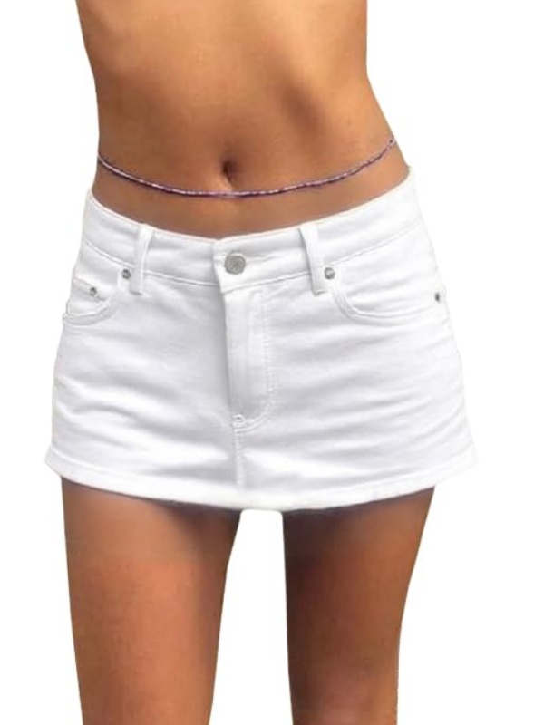 EMMIOL Mid Waist Y2K Sexy Mini Skirts