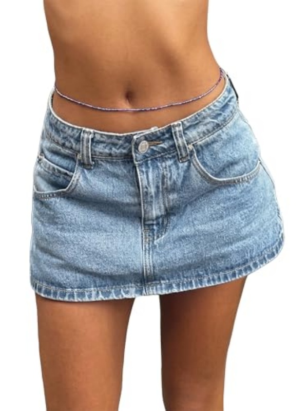 EMMIOL Mid Waist Y2K Sexy Mini Skirts