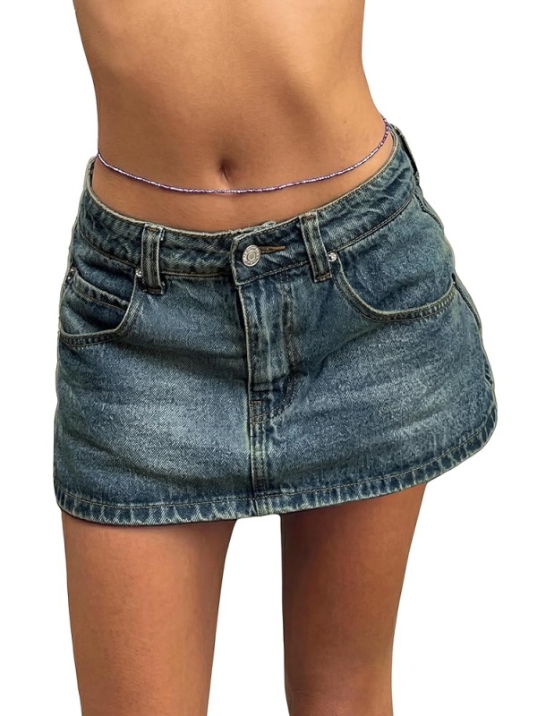 EMMIOL Mid Waist Y2K Sexy Mini Skirts