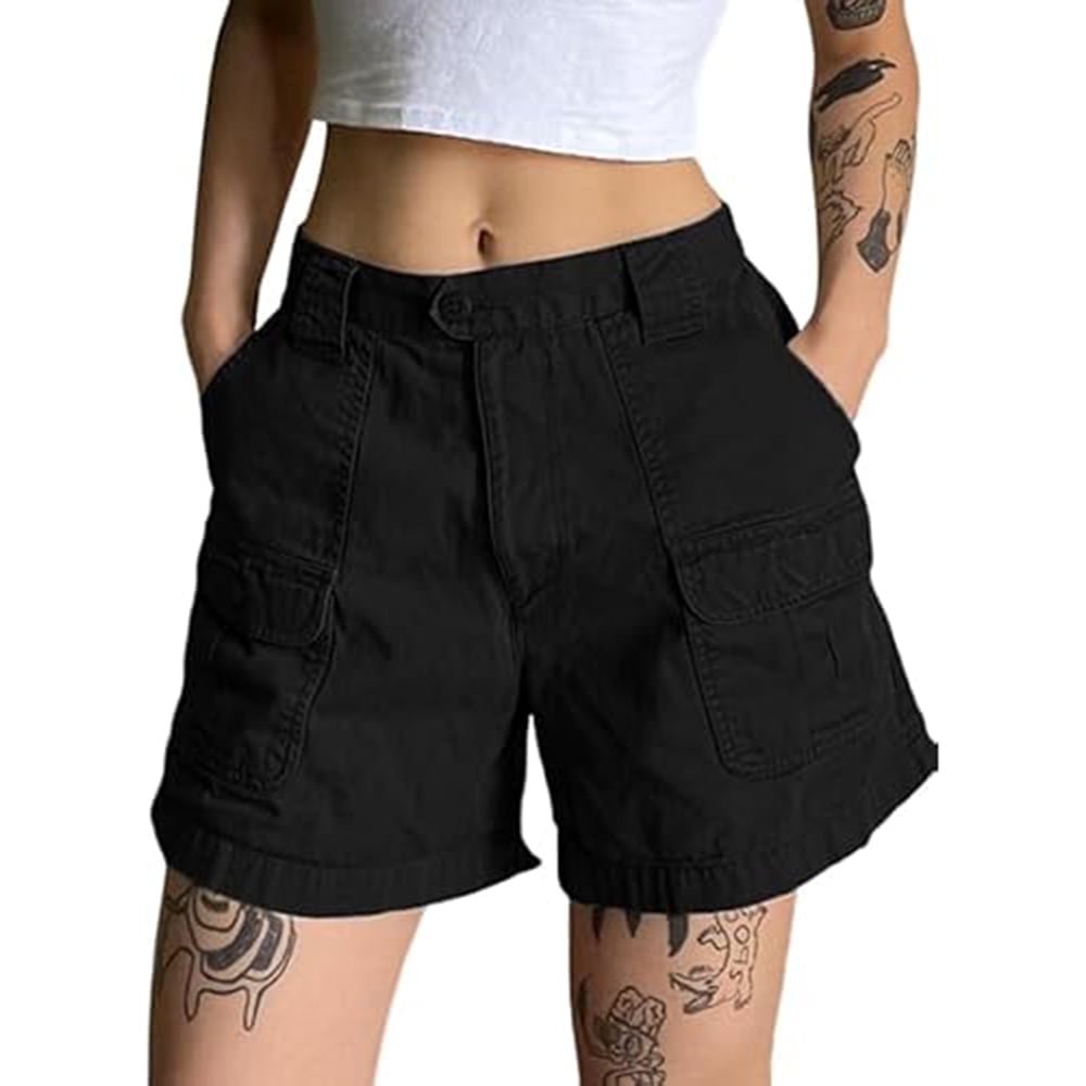 EMMIOL Shorts cargo de pierna recta de mezclilla